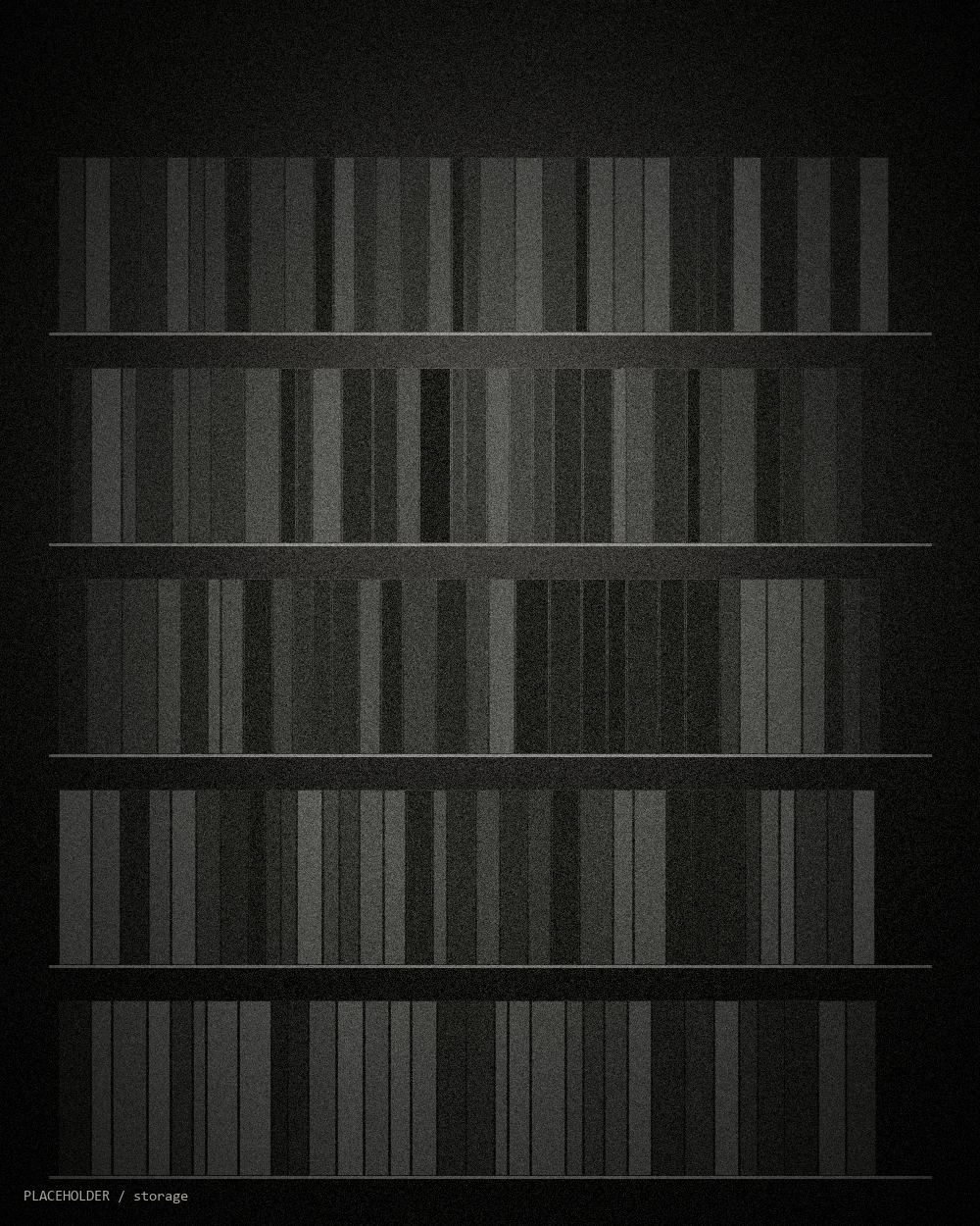 Placeholder: shelves of stored records